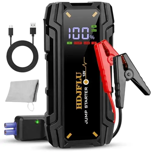 Auto-Starthilfe Powerbank 3000A für Benzin- und Dieselautos mit LED Taschenlampe