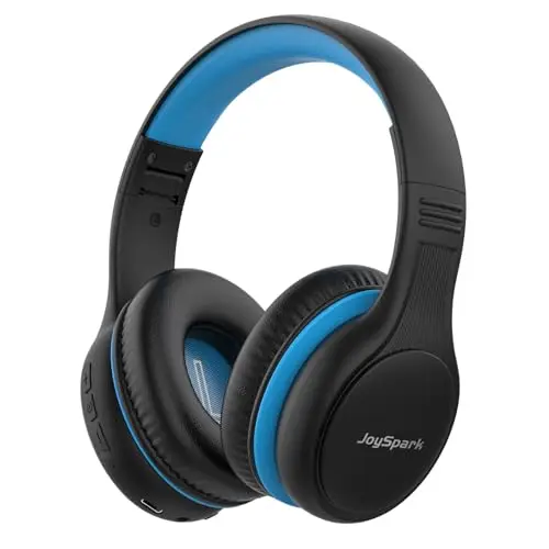 JoySpark Bluetooth Kopfhörer für Kinder - 60 Stunden Akkulaufzeit, faltbar, mit Mikrofon, Lautstärkebegrenzung