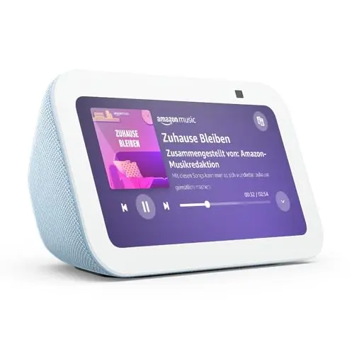 Echo Show 5 - Kompakter smarter Touchscreen mit Alexa für dein Smart Home - Graublau