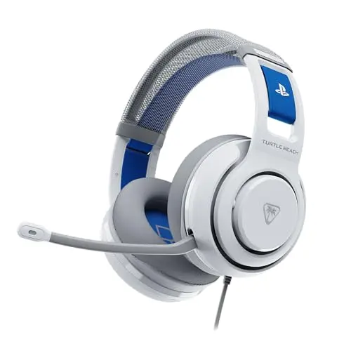 Turtle Beach Atlas 200 Wired Gaming Headset für PS5 und PS4 - lizenziert für PlayStation, Weiß