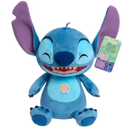 Just Play Disney Stitch Crack Me Up - Interaktive Plüschfigur, 28 cm, für Kinder ab 3 Jahren