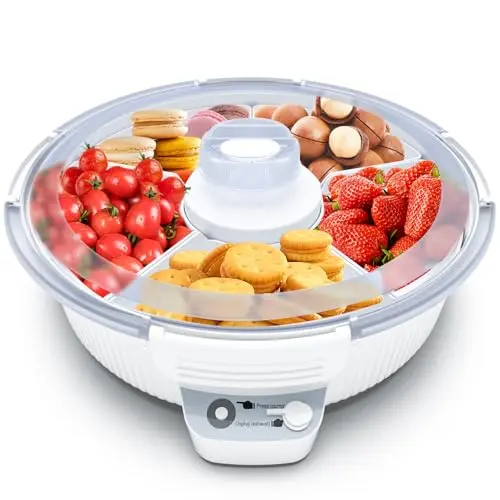 Snackbox mit Fächern, tragbarer Snackbehälter für getrocknete Früchte und Snacks