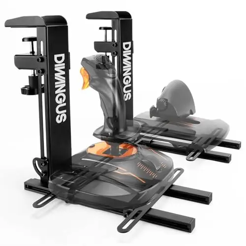 DIWANGUS HOTAS Joystick Halterung für Logitech X56 und X52 sowie Thrustmaster T Flight und TCA