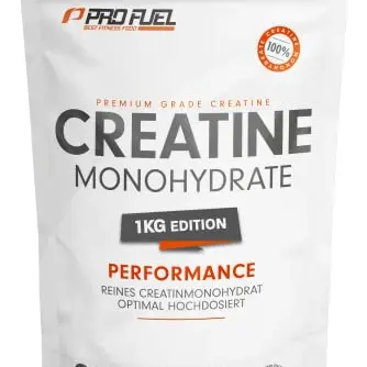 Reines Creatin Monohydrat Pulver 1kg - Hochdosiert, 100% vegan, ohne Zusätze