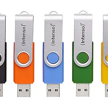 Intenso Office Line USB Stick Multipack 5x 16GB – USB 3.2, 70MB/s, farbige Sortierung