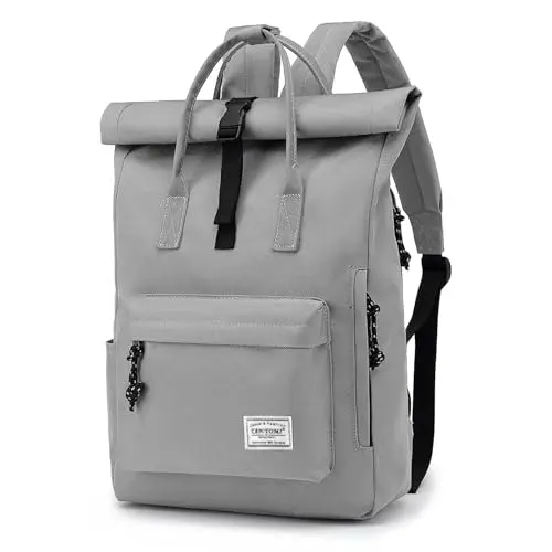 TANTOMI Laptop Rucksack 15,6 Zoll – Wasserdicht, weit öffnend, ideal für Schule, Freizeit, Fahrradfahren und Reisen
