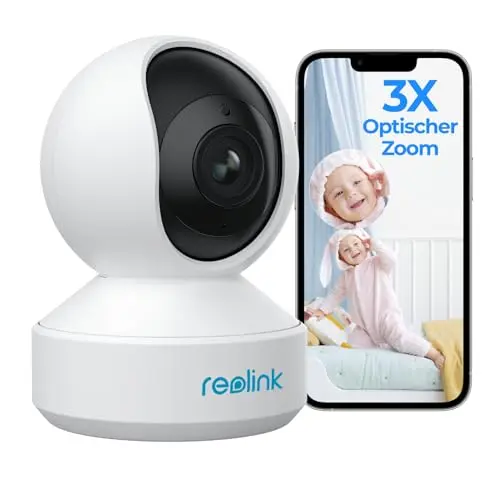 Reolink 5MP PTZ WLAN Überwachungskamera - Innen, 2-Wege-Audio, Auto-Tracking, 3X Zoom