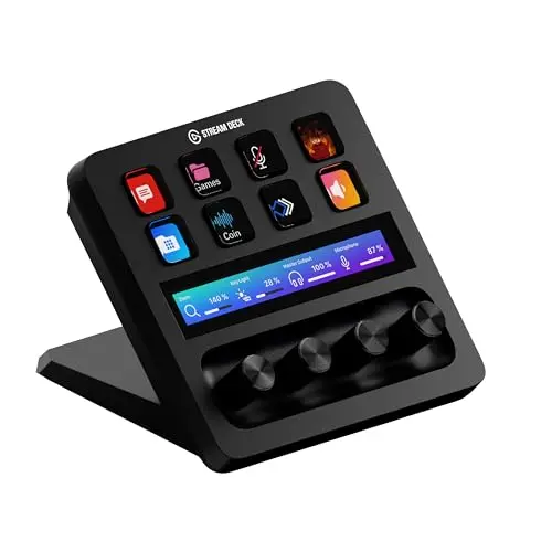 Elgato Stream Deck +, Live-Produktion und Studio-Controller für Content Creators und Gamer, anpassbare Touch-Leiste und Drehregler
