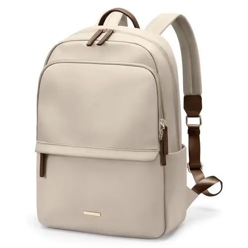 GOLF SUPAGS Damen Laptop-Rucksack, schlank für Arbeit und Reisen, passend für 14 Zoll Notebooks (Aprikose)