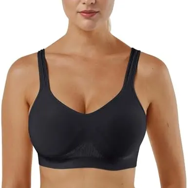 Sport BH Damen ohne Bügel - Rückenfreies Bustier mit starker Unterstützung für Yoga und Fitness