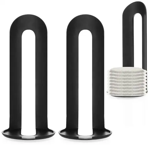 com-four® 3X Pad-Heber für Kaffeepads - Praktischer Lifter für einfache Entnahme (schwarz)