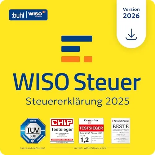 WISO Steuer 2026 (Steuerjahr 2025) Für Windows, Mac, Smartphones & Tablets | Digitaler Download