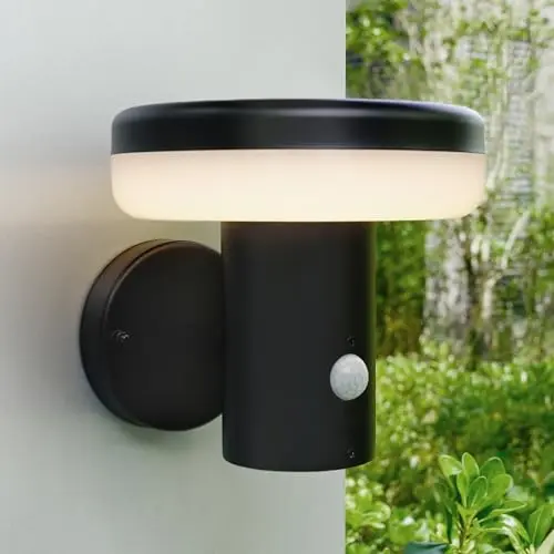 NBHANYUAN LED Außenlampe mit Bewegungsmelder, 3000K Warmweiß, 1000LM, IP44