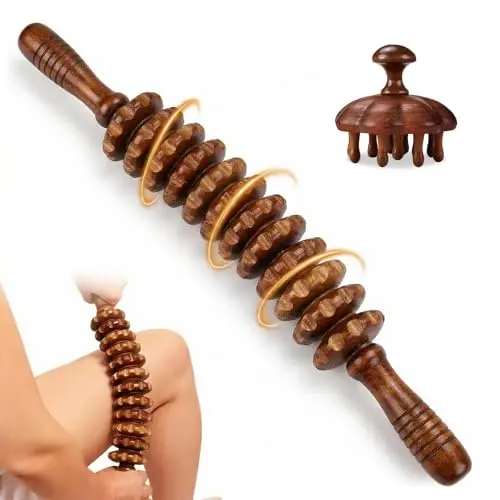 Mannicix 2er Set Muskelroller für Arme, Schultern, Rücken & Beine - Massagegerät gegen Muskelkater und Cellulite