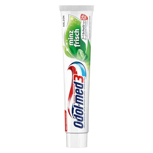 Odol-med3 Minzfrisch Zahnpasta, 3in1 Schutz für starke Zähne und frischen Atem, 75ml
