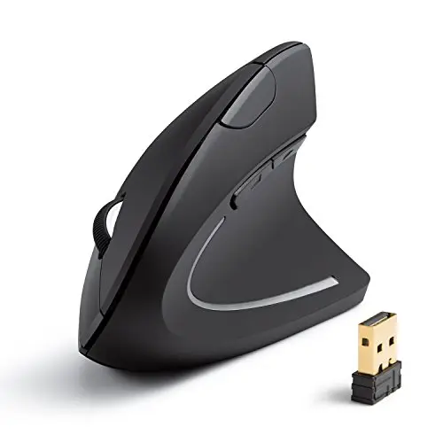 Anker Kabellose Ergonomische Vertikale Maus für Windows und Mac, 5 Tasten, 800/1200/1600 DPI