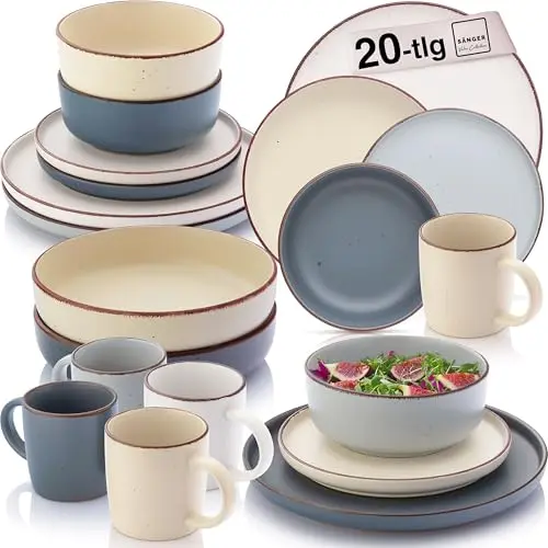 SÄNGER Bombay Moonlight Kombiservice 20-tlg. für 4 Personen, buntes Geschirr-Set