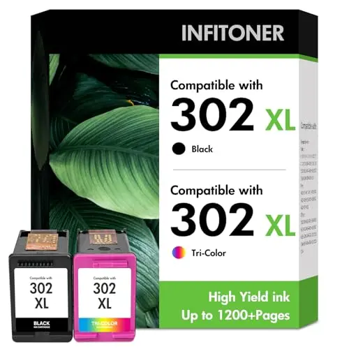Kompatible Druckerpatronen für HP 302 XL - Schwarz und Farbe, Multipack für Deskjet, Envy und Officejet