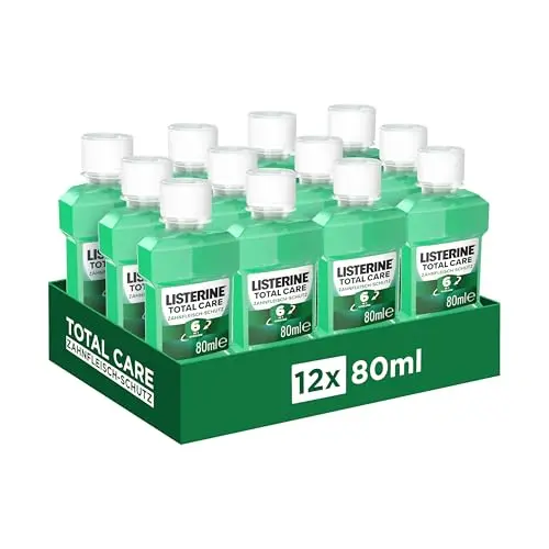 LISTERINE Total Care Zahnfleisch-Schutz Mundspülung, 12 x 80ml