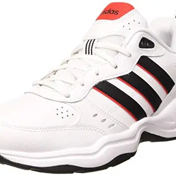 adidas Strutter Herren Laufschuh, Weiß Schwarz Rot, Größe 42 EU