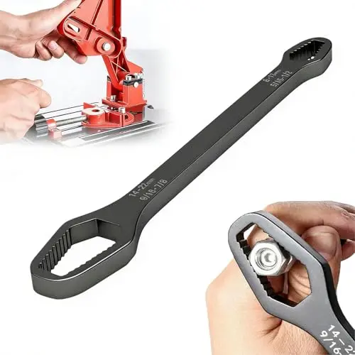 Verstellbarer Doppelend Torx Schraubenschlüssel 8-22mm – Multifunktionales Reparaturwerkzeug für Schrauben und Muttern (Schwarz)