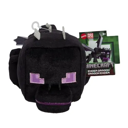 Mattel Minecraft Plüschfigur Enderdrache, weiche Puppe, ca. 20 cm