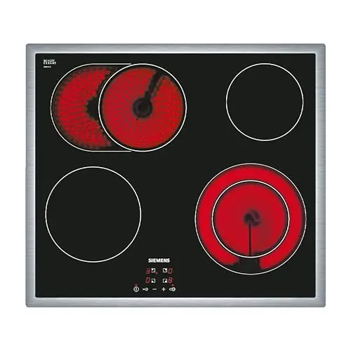 Siemens iQ300 Glaskeramik-Kochfeld, 60 cm, Flachrahmen, mit Bräter- und Zweikreiszone, Touch-Control
