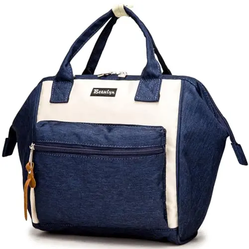 Beaulyn Wickeltasche Lässig Wickelrucksack für Unterwegs mit isolierter Tasche