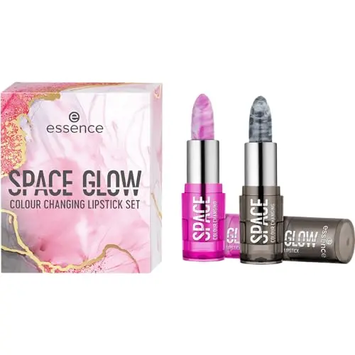essence Space Glow Colour Changing Lipstick Set – Vegan, Glutenfrei, 1 Stück