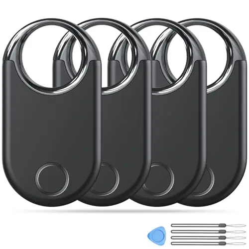 Air Tracker Tags 4er Pack für iOS - Schlüsselfinder mit Apple Find My APP, Bluetooth Tracker für Gepäck und Schlüssel