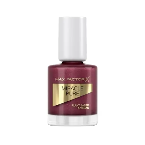 Max Factor Miracle Pure Nail Colour, Fb. 373 Regal Garnet, veganer, schnell trocknender Nagellack, 12 ml
