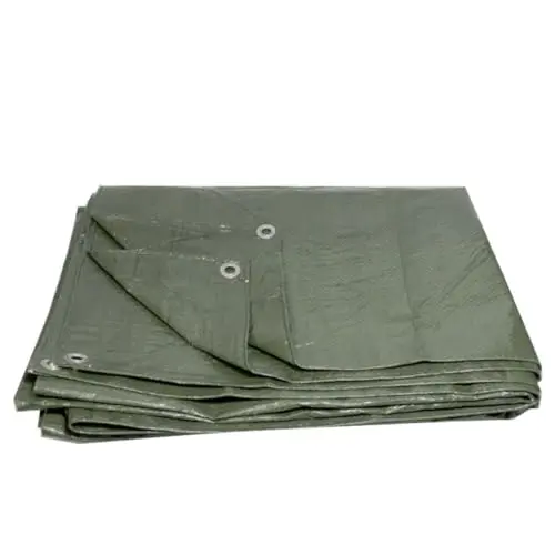 Lacers JaffaLine Gewebeplane, 1,5x12m, wasserfest, in verschiedenen Farben für Outdoor-Schutz (Grün, 1,5x12m)