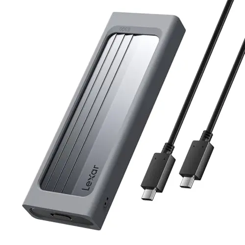 Lexar M.2 NVMe SSD-Gehäuse mit USB-C, 10 Gbit/s, für PCIe NVMe M.2 SSDs in verschiedenen Größen