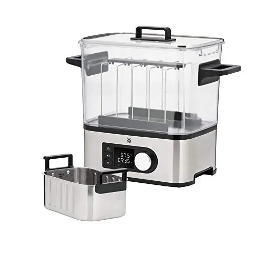 WMF Lono 2in1 Sous Vide Garer Pro mit Slow-Cook Einsatz, 6,0l Wasserbehälter, Timer bis 72 Stunden
