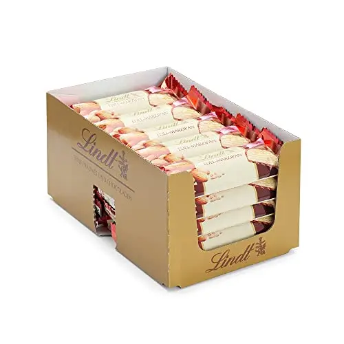 Lindt Marzipan Riegel - 25 x 50 g | Dunkle Schokolade | Schokoladengeschenk