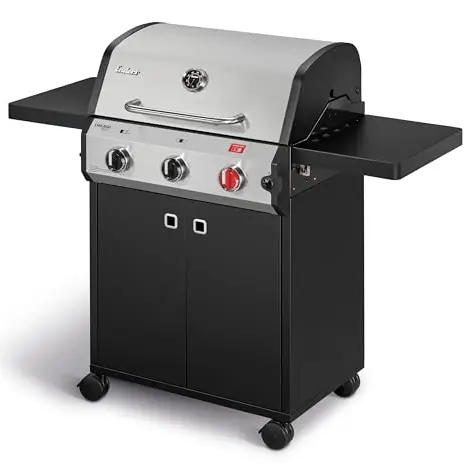 Enders Gasgrill Chicago Next 3 R Turbo mit 3 Brennern & doppelwandiger Garhaube - 10,6 kW