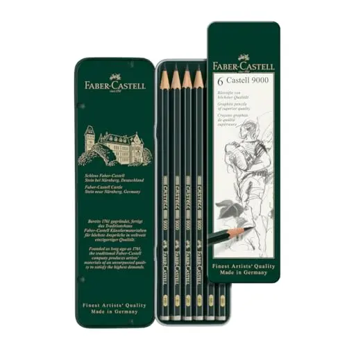 Faber-Castell Bleistifte Set Castell 9000 6-teilig im Metalletui