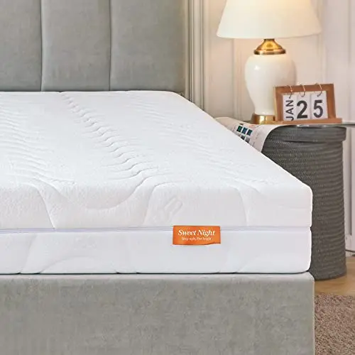 Sweetnight Matratze 90x200 H3/H4 2 in 1 mit abnehmbarem Bezug, punktelastische Kaltschaummatratze, Höhe 18cm