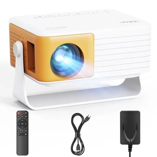 YOTON Mini Beamer Y3 - Tragbarer 1080P Projektor für Heimkino mit 50% Zoom, HDMI/USB/Phone/PS5/TV-Stick