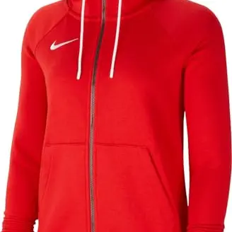 Nike Damen Kapuzenjacke W Nk FLC Park20, University Red, Größe L
