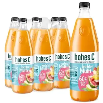 Hohes C Multi Saft (6 x 1L) - 60% Fruchtsaft, Vegan, Ohne Zuckerzusatz