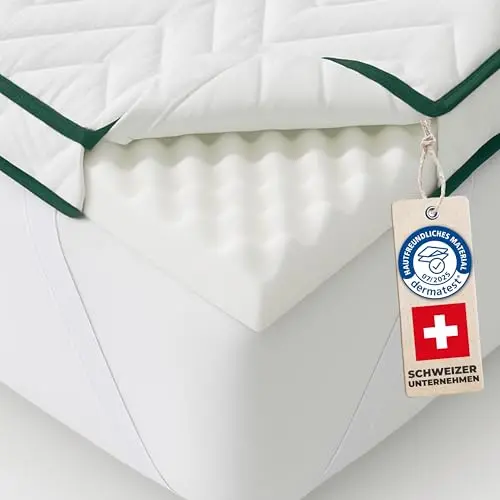 Welldora 8 cm Recovery Topper – wendbar H3/H4, Matratzenauflage für Boxspringbetten, waschbar bei 90°C, Oeko-TEX®