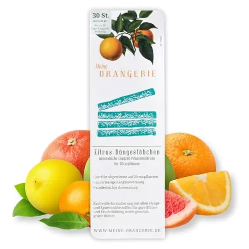 Meine Orangerie Düngestäbchen - 30 Sticks - Premium Pflanzendünger für mediterrane Pflanzen