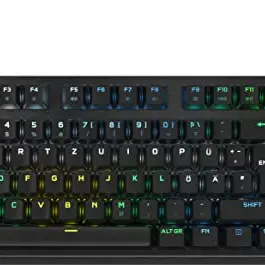 Corsair K60 PRO TKL RGB Gaming-Tastatur - Optisch-Mechanisch - iCUE-kompatibel - QWERTZ DE - Schwarz