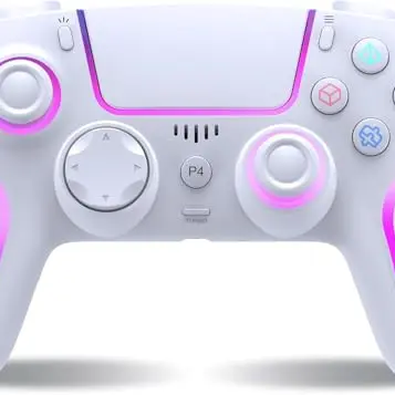 Lampelc Wireless Controller für PS4/Pro/Slim mit Vibration & Audio