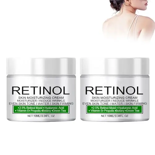 2er Set Retinol Feuchtigkeitscreme für die Haut - Hydratisierende und aufhellende Creme