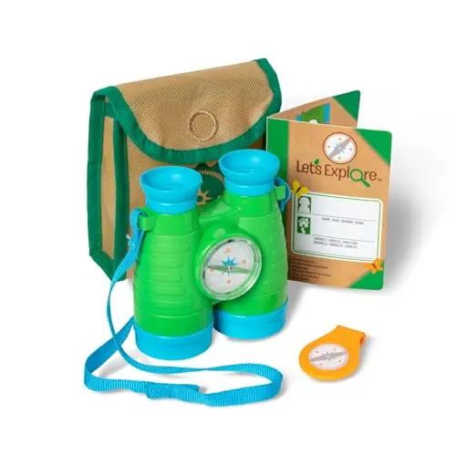 Melissa & Doug Fernglas und Kompass Set für Kinder ab 3 Jahre – Spielzeuggeschenk für Jungen und Mädchen