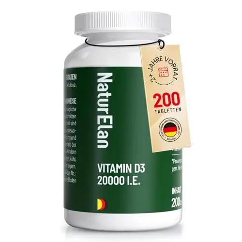 Vitamin D3 hochdosiert, 200 Tabletten