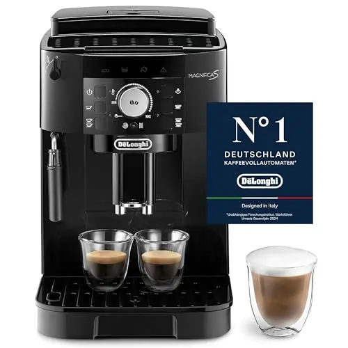 De'Longhi Magnifica S ECAM11.112.B Kaffeevollautomat, Schwarz, mit Milchaufschäumdüse