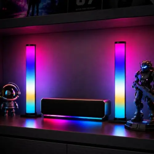 LuminexDesigns RGB Lightbar LED TV&Gaming Hintergrundbeleuchtung, 25cm, APP-Steuerung, Deko für Gaming-Zimmer & Geschenkidee